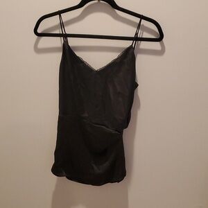 NWT Zara Black Silky Camisole Size Small